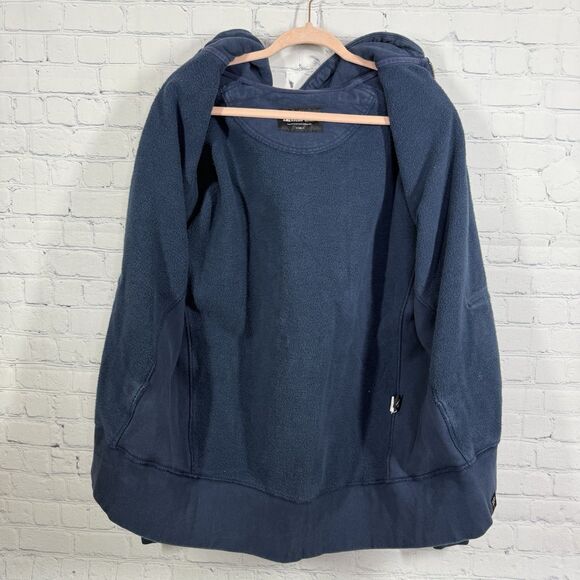 American Giant Hoodie Men Plus XXL Blue Strip Heavyweight Full Zip Sweatshirt - Picture 15 of 16